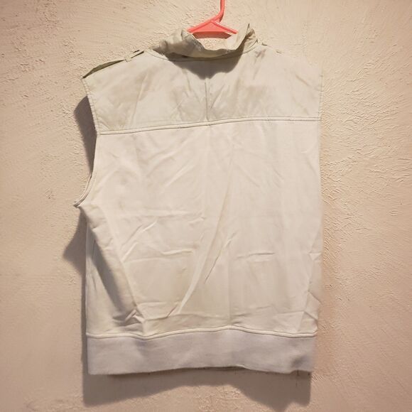 American Rag White Puffer Vest Fall Size Large - Picture 5 of 8